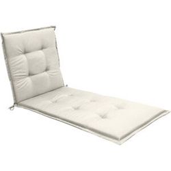 Nordstrand Home Pute til solseng - 5 cm tykk - Beige pute med god komfort - Pute til solvogn