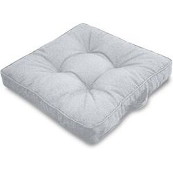 Futonpute til hagestol - 50x50 cm - 8 cm tykk - Grå hagepute for utendørs bruk - nordstrand home