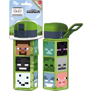 Licens Minecraft drikkeflaske - med låse flipfunksjon og drikketut - Minecraft