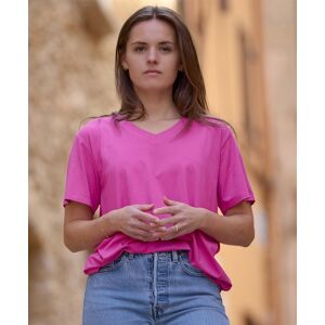 Kaffe Clothing Kaffe Frida V-Neck T-Shirt Rosa M