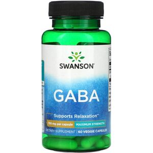 Gaba Max Strength-750mg-60 Kapsler-Swanson