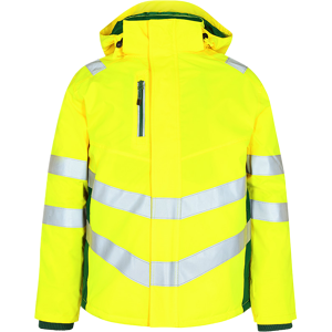 Engel Safety Vinterjakke – Pustende, Vann- Og Vindtett (1946-930-381-Xl, Hivis Gul/grønn, 1 Stykk, Størrelse-Xl) Hivis Gul/Grønn XL