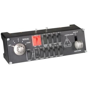 Logitech Pro Flight Switch Panel, 1 Stykk, Sen-945-000012 Svart/rød/sølv