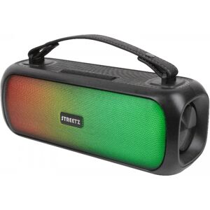 Streetz Trådløs Led Høyttaler 2x 4 W - Bluetooth Boombox Svart