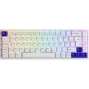 Akko 3068b Blue/white Iso Trådløs Tastatur [Akko Cs Jelly Black]