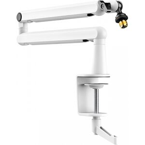 Fifine Low-Profile Boom Arm Stand - Hvit Mikrofonstativ