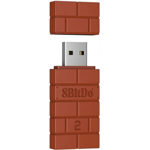 8bitdo Trådløs Usb Adapter V2 - Brun