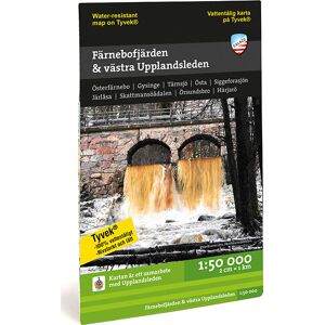 Calazo förlag Färnebofjärden och västra Upplandsleden 1:50.000 NoColour OneSize