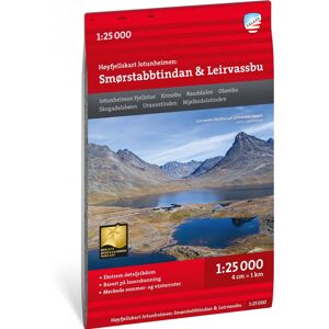 Calazo förlag Høyfjellskart Jotunheimen: Smørstabbstindan & Leirvassbu 1:25.000 NoColour OneSize