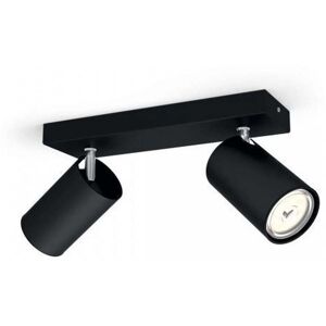 Philips myLiving Kosipo dobbel takspot, matt Svart - Svart