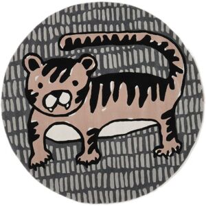 RugVista Cool Cat Teppe - Grå / Terrakotta Ø 150