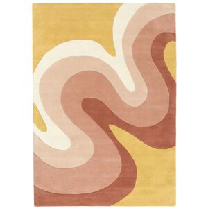 RugVista Pop retro Teppe - Gul / Terrakotta 140x200
