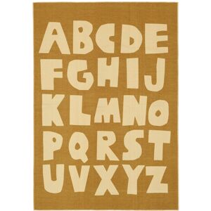 RugVista Alphabet Teppe - Sennepsgul / Lys gul 160x230