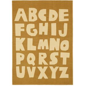 RugVista Alphabet Teppe - Sennepsgul / Lys gul 140x200