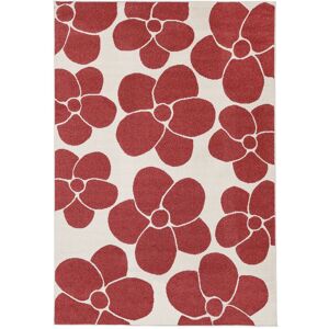 RugVista Primavera Teppe - Mørk rød / Off white 160x230