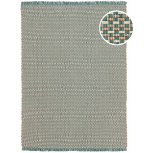 RugVista Baddha Teppe - Turquoise / Korallrød 200x300