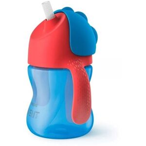 Philips Avent Flaske med Sugerør, 200ml Blå
