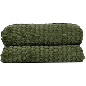 "Maja Fleece Plaid Home Textiles Cushions & Blankets Blankets & Throws Green Sagaform"