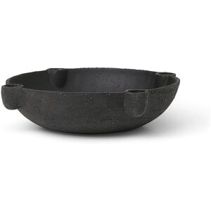 Ferm Living Bowl adventslysestake keramik large Ø27 cm Mørkegrå
