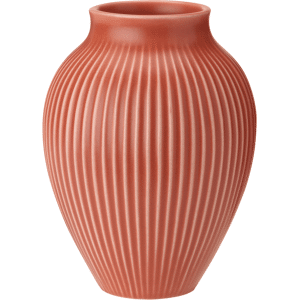 Knabstrup Keramik Knabstrup riflet vase 12,5 cm Coral