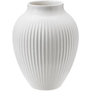 Knabstrup Keramik Knabstrup riflet vase 12,5 cm Hvit