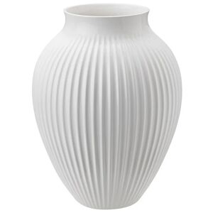Knabstrup Keramik Knabstrup riflet vase 27 cm Hvit