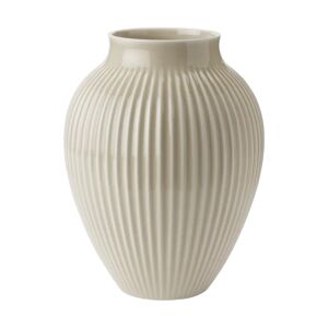 Knabstrup Keramik Knabstrup riflet vase 27 cm Ripple sand