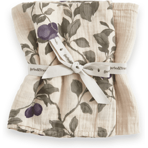 Garbo&Friends Plum Muslin teppe, small 2 deler 60x60 cm