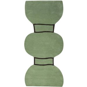 Kateha Silhouette figure teppe dusty green, 110 x 240 cm