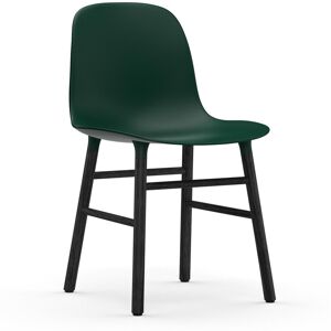 Normann Copenhagen Form stol svart bein Grønn