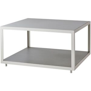 Cane-line Level sofabord keramik 79x79 cm Light grey-white