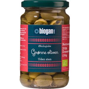 Biogan Grønne Oliven Uten Stein Ø - 340 g