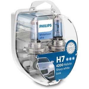Philips H7 Whitevision Ultra Halogen Pæresett