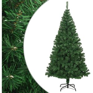 vidaXL Kunstig juletre med tykke grener grønn 240 cm PVC