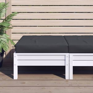 vidaXL Pallepute svart 60x60x6 cm oxfordstoff