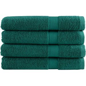 vidaXL Premium håndklær SOLUND 4 stk grønn 100x200 cm 600 g/m2