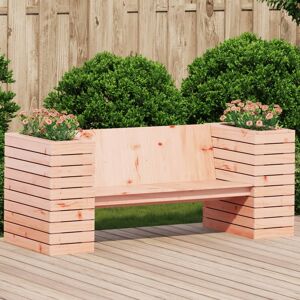 vidaXL Benk med plantekasser 167,5x60x65 cm heltre douglasgran