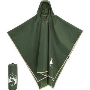 vidaXL Regnponcho med hette 2-i-1 design grønn 223x145 cm