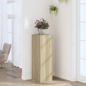 vidaXL Plantestativ sonoma eik 33x33x100 cm konstruert tre