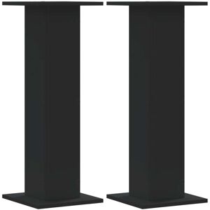vidaXL Plantestativ 2 stk svart 30x30x80 cm konstruert tre