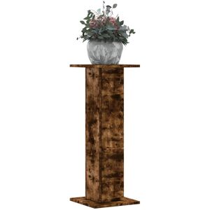 vidaXL Plantestativer 2 stk røkt eik 30x30x80 cm konstruert tre