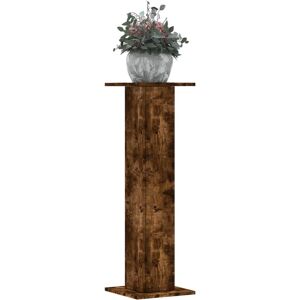 vidaXL Plantestativer 2 stk røkt eik 30x30x95 cm konstruert tre