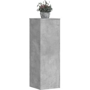 vidaXL Plantestativer 2 stk betonggrå 33x33x100 cm konstruert tre