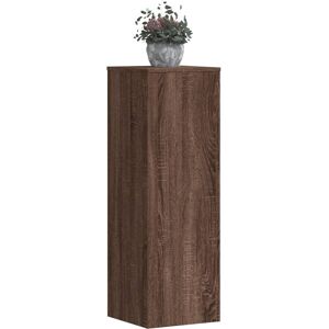 vidaXL Plantestativer 2 stk brun eik 33x33x100 cm konstruert tre