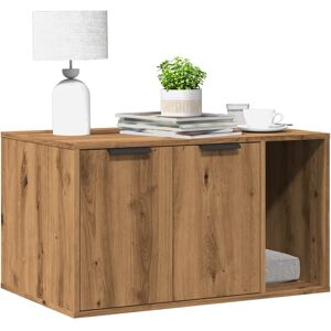 vidaXL Skap til kattetoalett artisan eik 80x50x45 cm konstruert tre