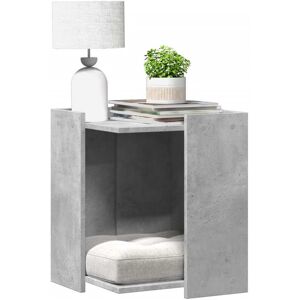 vidaXL Skap til kattetoalett betonggrå 42x42x51 cm konstruert tre