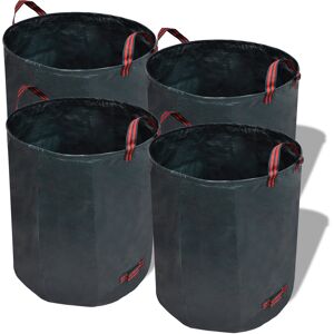 vidaXL hageavfallpose Mørk Grønn 4 stk 120 L 150 g/m²