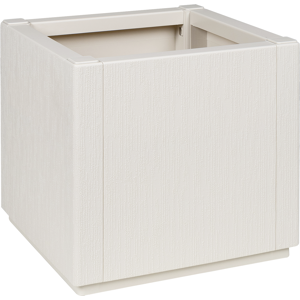 vidaXL Hagepotte Hvit 36x36x35 cm PP