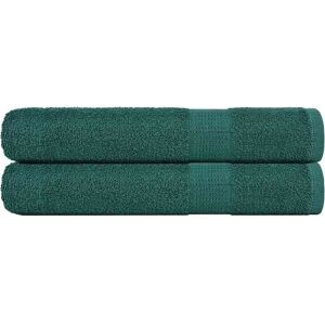 vidaXL Badstuehåndklær 2 stk grønn 80x200 cm 360 g/m2 100 % bomull