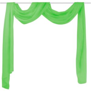 vidaXL Florlett Voile Drapering Grønn 140 x 600 cm